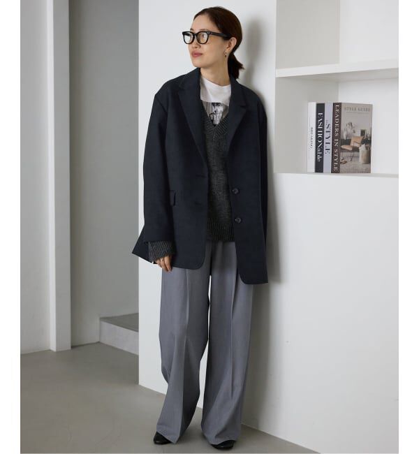 SLOBE IENA「《WEBのみ4サイズ展開/追加》TRワイドトラウザー」|スラックス|