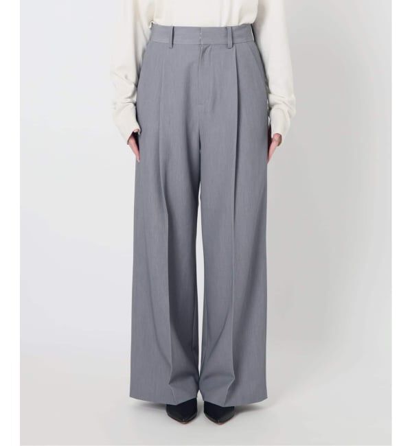 SLOBE IENA「《WEBのみ4サイズ展開/追加》TRワイドトラウザー」|スラックス|