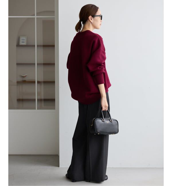 SLOBE IENA「《WEBのみ4サイズ展開/追加》TRワイドトラウザー」|スラックス|