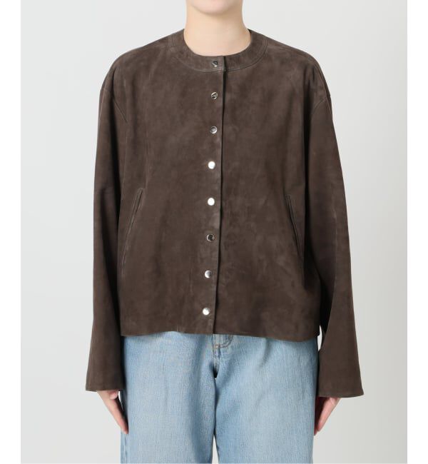 IENA「ラムスエードブルゾン」|ライダースジャケット|