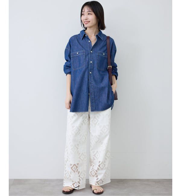 SLOBE IENA「コットンレースイージーパンツ」|その他|