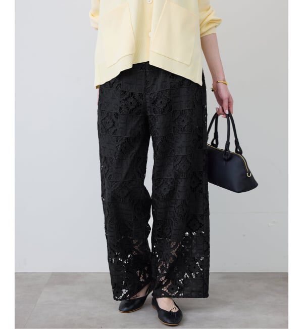 SLOBE IENA「コットンレースイージーパンツ」|その他|