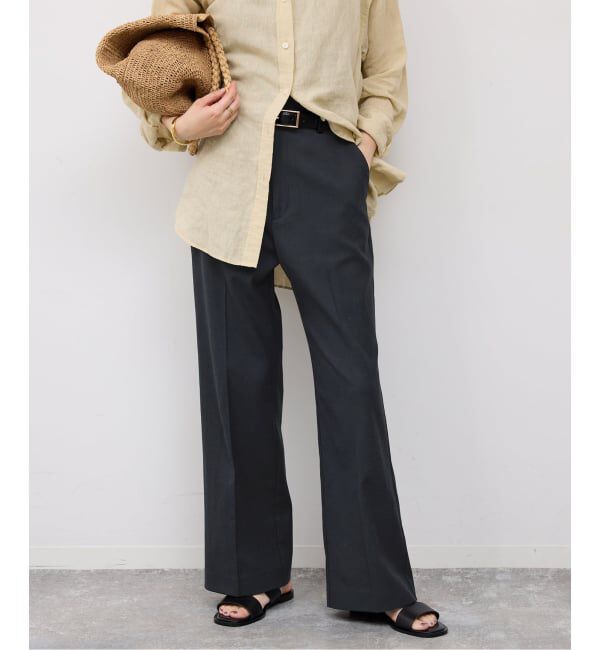 SLOBE IENA「《WEBのみ4サイズ展開/シリーズあり》リネンmixストレッチパンツ」|その他|