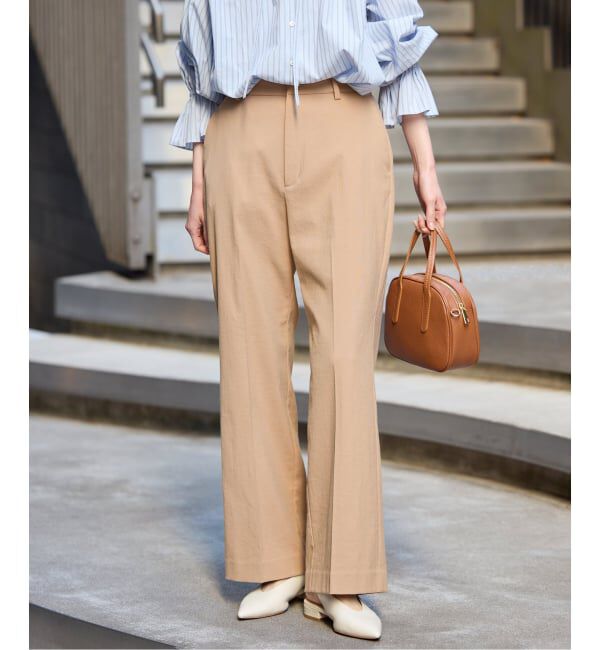 SLOBE IENA「《WEBのみ4サイズ展開/シリーズあり》リネンmixストレッチパンツ」|その他|