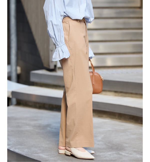 SLOBE IENA「《WEBのみ4サイズ展開/シリーズあり》リネンmixストレッチパンツ」|その他|