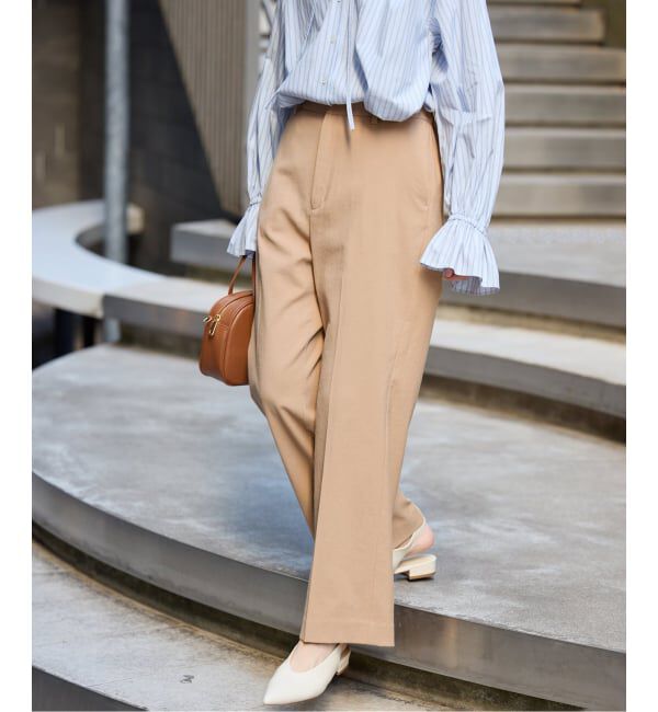 SLOBE IENA「《WEBのみ4サイズ展開/シリーズあり》リネンmixストレッチパンツ」|その他|