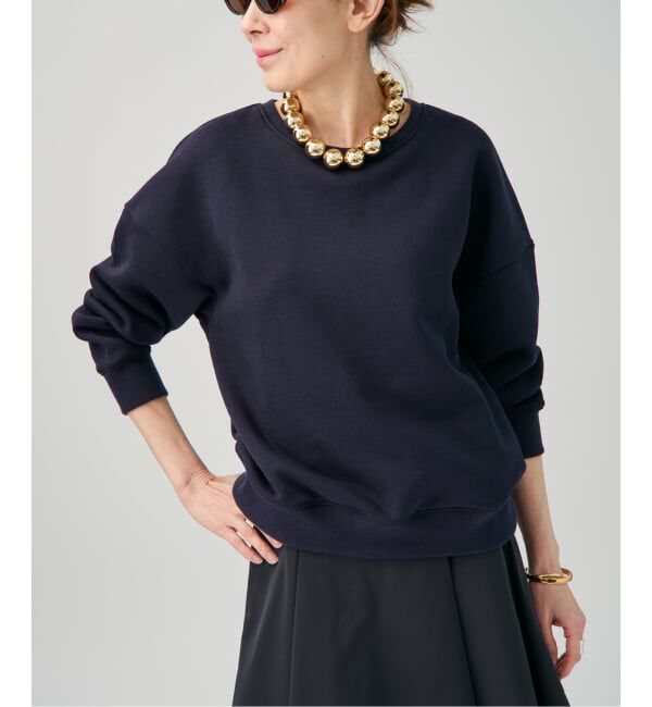 VERMEIL par iena「タンブラーパイル プルオーバー」|スウェット・ジャージ|ネイビー