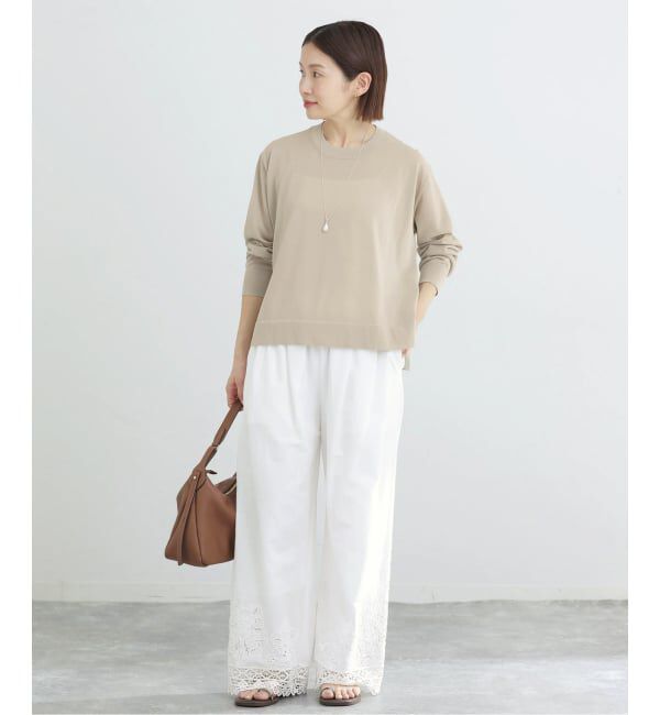 IENA「ウォッシャブル シアーニットプルオーバー」|ニット・セーター|