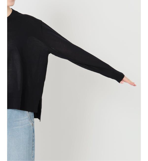 IENA「ウォッシャブル シアーニットプルオーバー」|ニット・セーター|