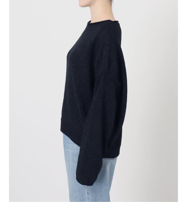 IENA「ミックスヤーン ワイドプルオーバー」|ニット・セーター|