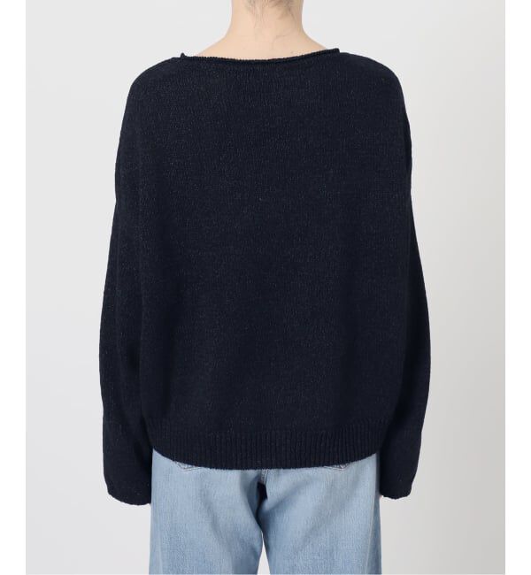 IENA「ミックスヤーン ワイドプルオーバー」|ニット・セーター|