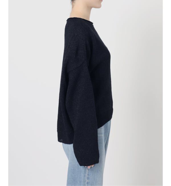 IENA「ミックスヤーン ワイドプルオーバー」|ニット・セーター|