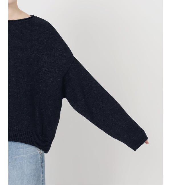 IENA「ミックスヤーン ワイドプルオーバー」|ニット・セーター|