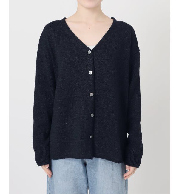 IENA「ミックスヤーン  2WAY Vカーディガン」|カーディガン|