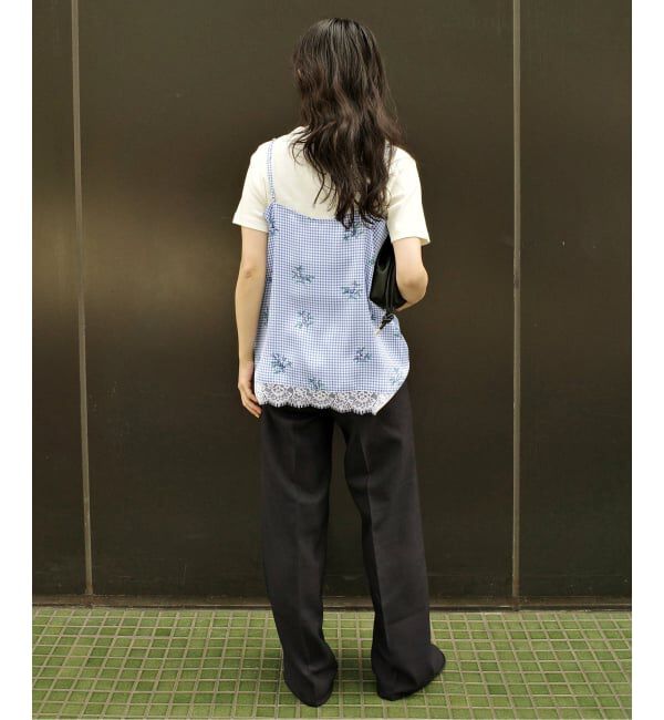 SLOBE IENA「Margaux Dereume &times; SLOBE lingerie キャミブラウス」|キャミソール|