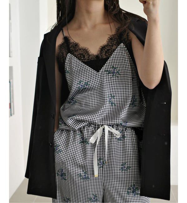 SLOBE IENA「Margaux Dereume &times; SLOBE lingerie キャミブラウス」|キャミソール|