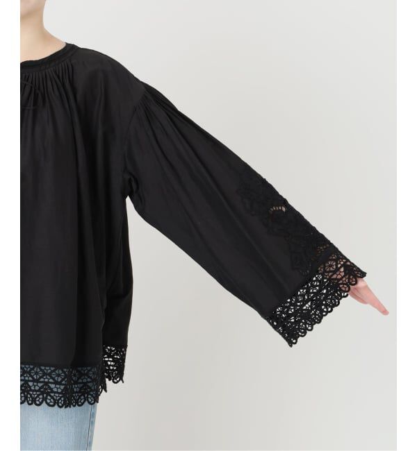 IENA「カットワークレースブラウス」|シャツ・ブラウス|