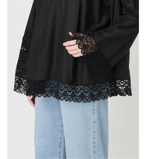 IENA「カットワークレースブラウス」|シャツ・ブラウス|