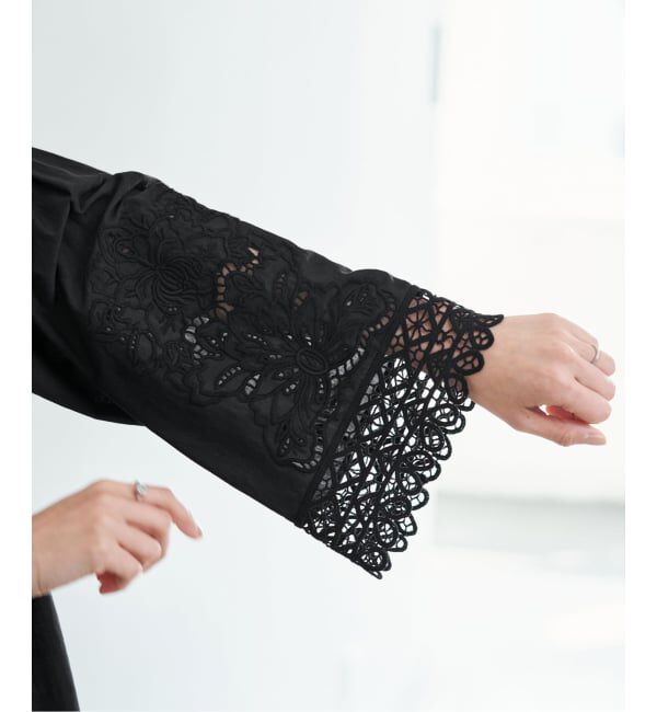 IENA「カットワークレースブラウス」|シャツ・ブラウス|