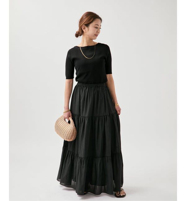 VERMEIL par iena「Airy ティアードスカート」|スカート|