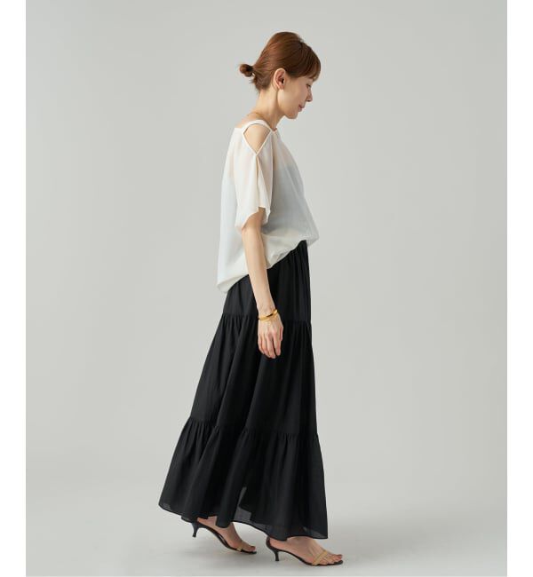 VERMEIL par iena「Airy ティアードスカート」|スカート|