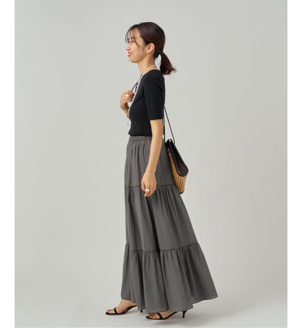VERMEIL par iena「Airy ティアードスカート」|スカート|