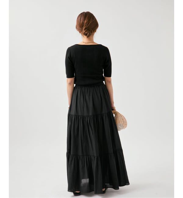 VERMEIL par iena「Airy ティアードスカート」|スカート|