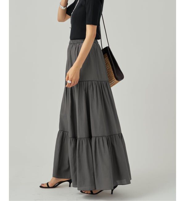 VERMEIL par iena「Airy ティアードスカート」|スカート|