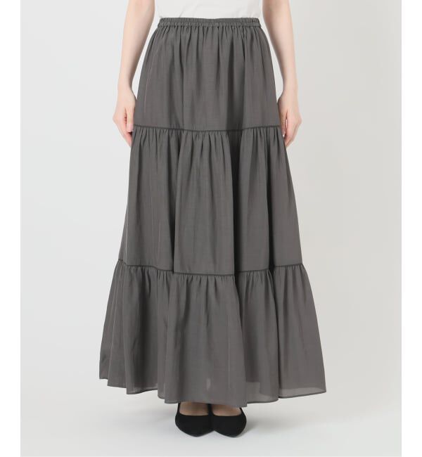 VERMEIL par iena「Airy ティアードスカート」|スカート|