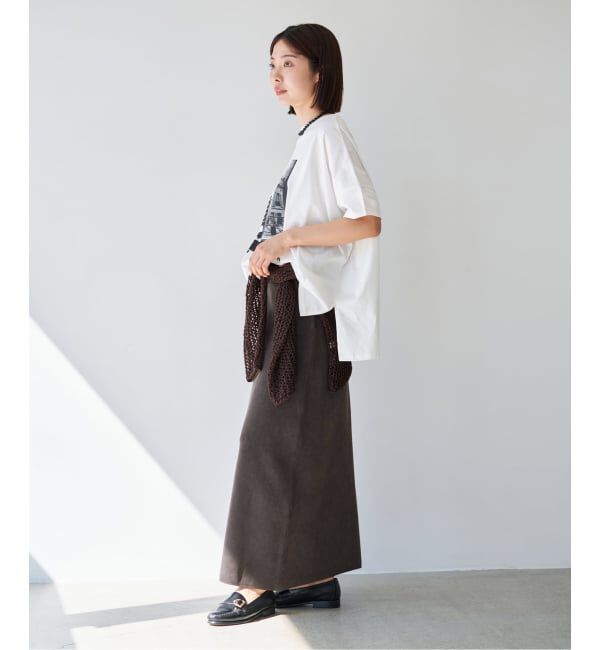 IENA「《セットアップ対応/予約》ダンボールストーンスカート」|スカート|