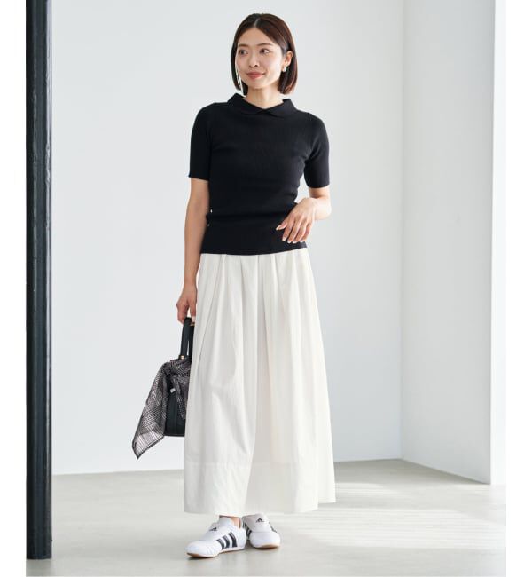 IENA「《予約》ウォッシャブル タフタギャザーフレアスカート」|スカート|
