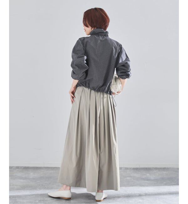 IENA「《予約》ウォッシャブル タフタギャザーフレアスカート」|スカート|