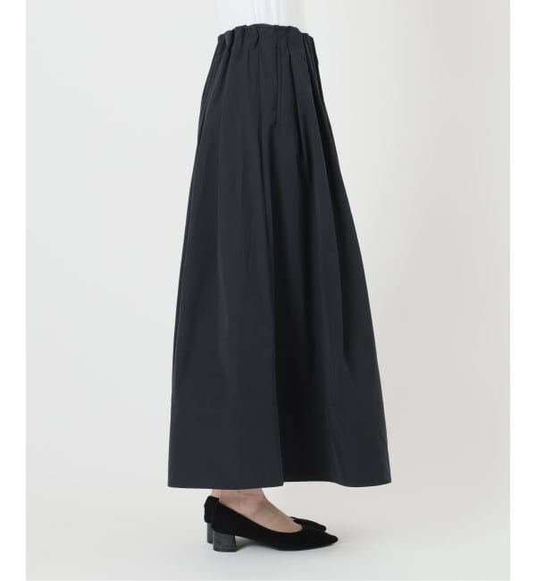IENA「《予約》ウォッシャブル タフタギャザーフレアスカート」|スカート|