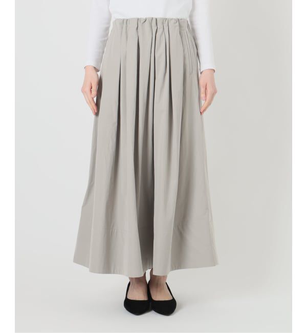 IENA「《予約》ウォッシャブル タフタギャザーフレアスカート」|スカート|
