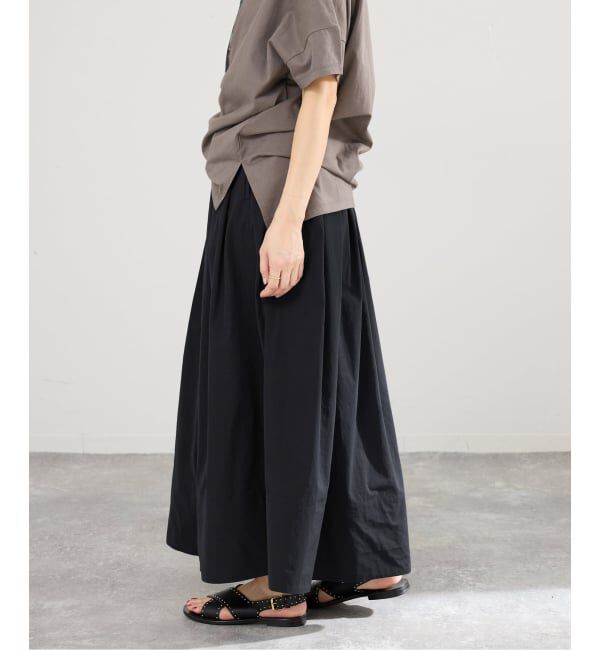 IENA「《予約》ウォッシャブル タフタギャザーフレアスカート」|スカート|