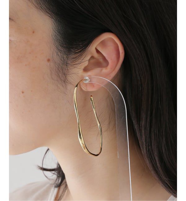 SLOBE IENA「FARIS/ファリス フープピアス 900SER-BR」|ピアス|