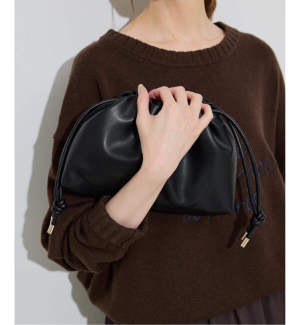 SLOBE IENA「《追加3予約》SLOBE 3WAY スムース巾着バッグ」|その他|