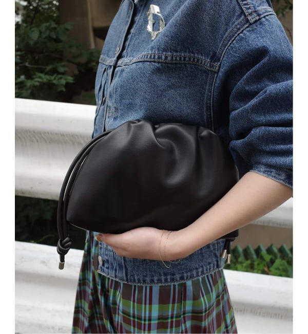 SLOBE IENA「《追加3予約》SLOBE 3WAY スムース巾着バッグ」|その他|