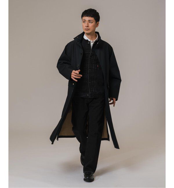 EDIFICE「《再入荷》Levi&rsquo;s(リーバイス) 別注 Type 1 Trucker Jacket BLACK "COLLARLESS"」|デニムジャケット|