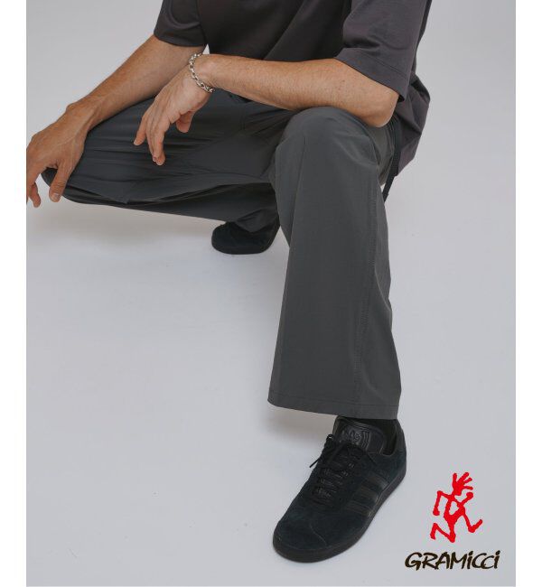 EDIFICE「GRAMICCI(グラミチ) 別注 4WAY ストレッチ 1タック セミワイドパンツ」|その他|グレー