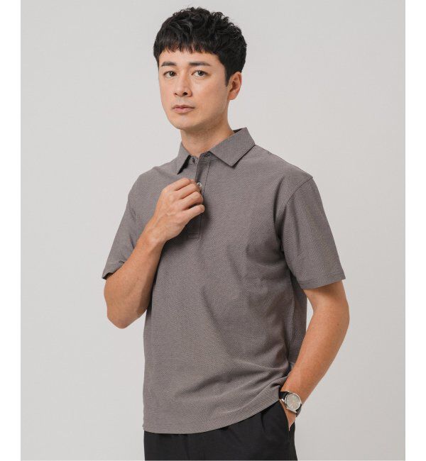 EDIFICE「"吸水速乾機能"ALBINI オープン ポロシャツ」|ポロシャツ|