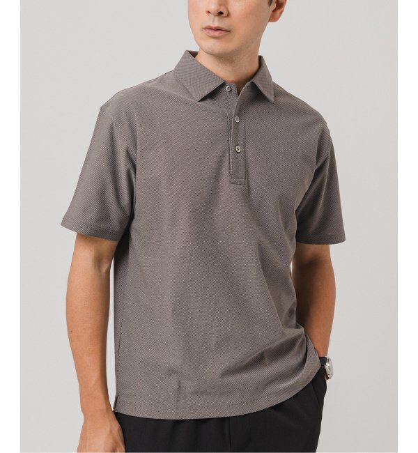 EDIFICE「"吸水速乾機能"ALBINI オープン ポロシャツ」|ポロシャツ|ブラウン A