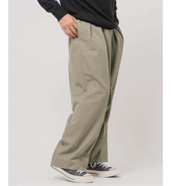 EDIFICE「ラフトップ ウルトラ ワイドパンツ」|スラックス|