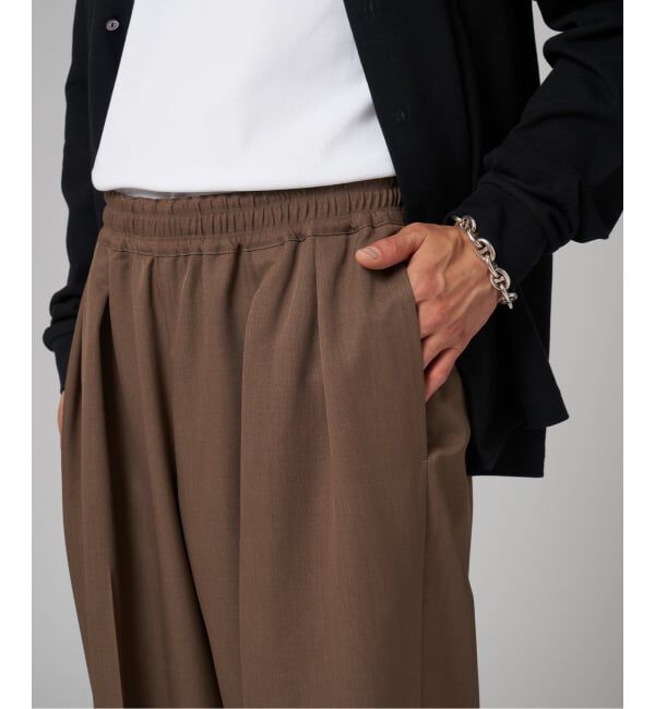 EDIFICE「ラフトップ ウルトラ ワイドパンツ」|スラックス|