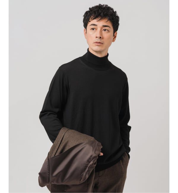 EDIFICE「14ゲージ ウール タートルネックニット」|ニット・セーター|