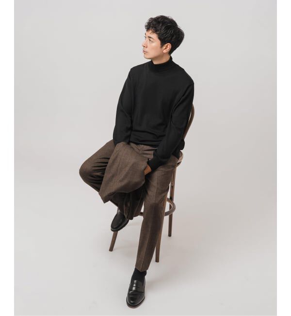 EDIFICE「14ゲージ ウール タートルネックニット」|ニット・セーター|