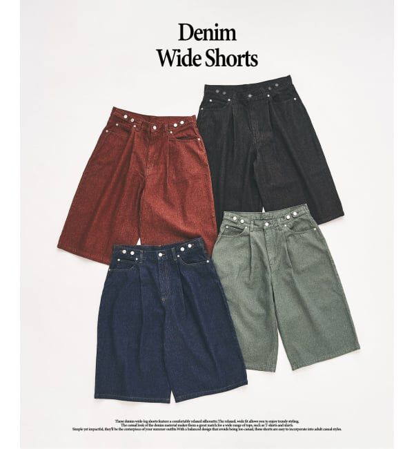 417 EDIFICE「デニムワイドショーツ」|その他|