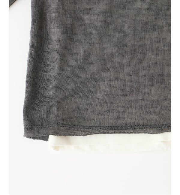 EDIFICE「《予約》レイヤード ジャージ ニット」|ニット・セーター|