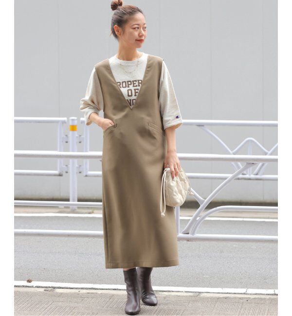 JOURNAL STANDARD relume「ウォッシャブルダブルクロスジャンパースカート」|ワンピース|