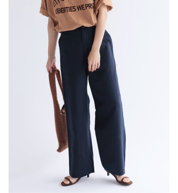 JOURNAL STANDARD relume「《追加》コットンリネンツイルベイカーパンツ」|カーゴ|